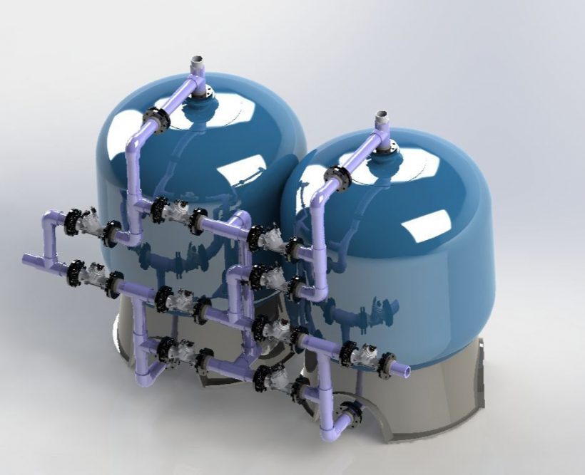 FRP Filter Tank & Frontal Piping